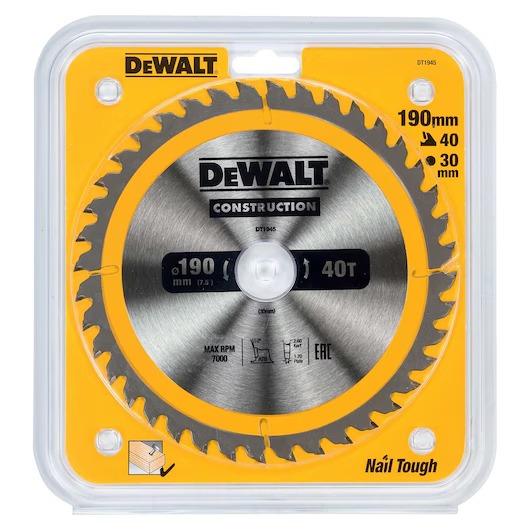 DEWALT DT1945 190MM DAİRE ELMAS TESTRE