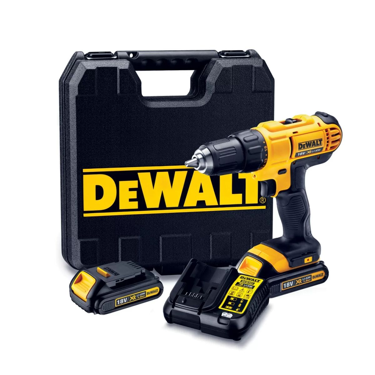 DEWALT DCD771S2 18V 1.5AH LI-ON ÇİFT AKÜLÜ DARBESİZ MATKAP