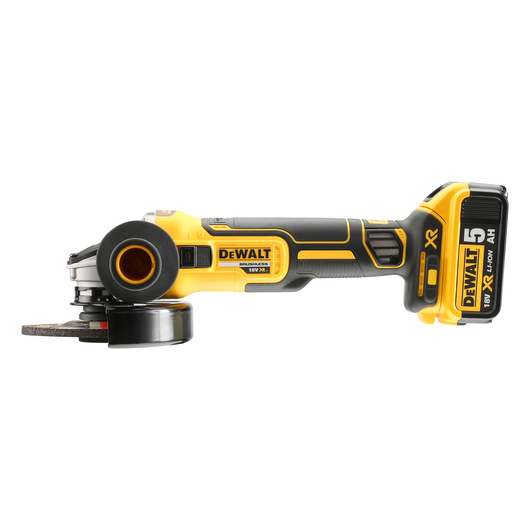 DEWALT DCG405P2 18V 5.0AH LI-ON ÇİFT AKÜLÜ KÖMÜRSÜZ AVUÇ TAŞLAMA