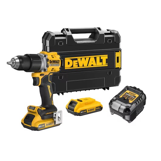 DEWALT DCD805P2T 18V 2.0AH LI-ON ÇİFT AKÜLÜ KÖMÜRSÜZ DARBELİ MATKAP