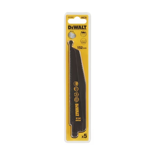 DEWALT DT2362 152MM EXTREME ÇİVİLİ AHŞAP TİLKİ KUYRUĞU TESTRE BIÇAĞI 5 Lİ