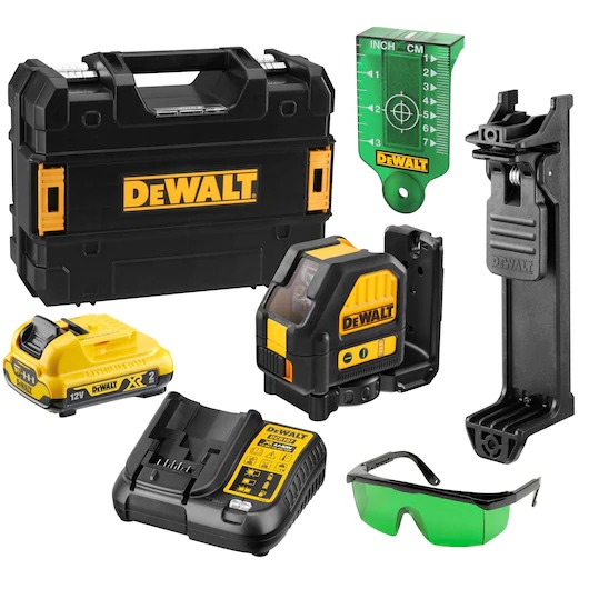 DEWALT DCE088D1G ŞARJLI YEŞİL IŞIK 1+1 ÇİZGİ LAZER