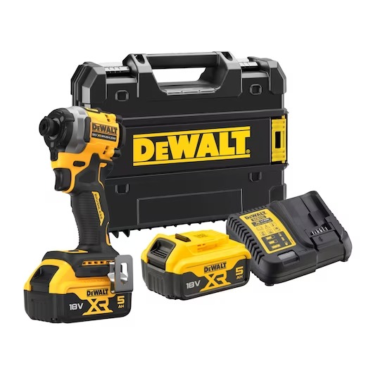 DEWALT DCF850P2T 18V 2.0AH LI-ON ÇİFT AKÜLÜ KÖMÜRSÜZ DARBELİ TORNAVİDA