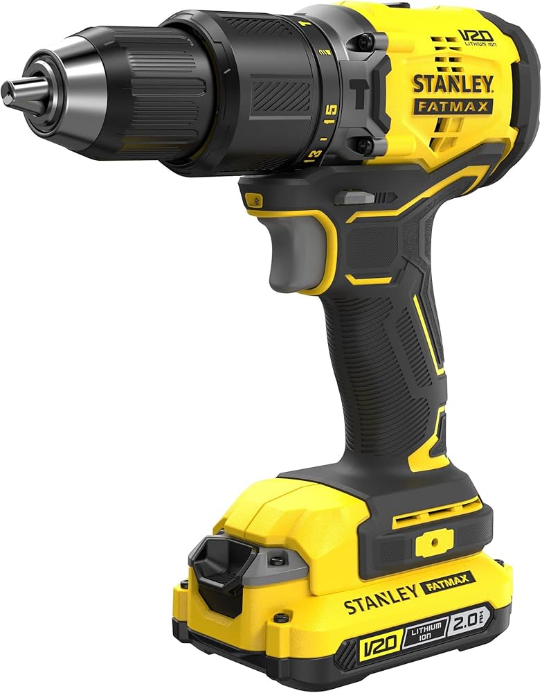 STANLEY SBD715D2K 20V 2.0AH ÇİFT AKÜLÜ KÖMÜRSÜZ DARBELİ MATKAP