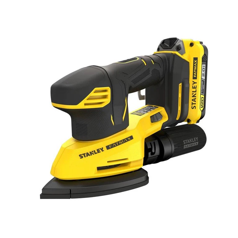 STANLEY SFMCW221B1 20V 2.0 AH LI-ION TEK AKÜLÜ KÖMÜRSÜZ TİTREŞİMLİ ZIMPARA ( ÇANTASIZ )