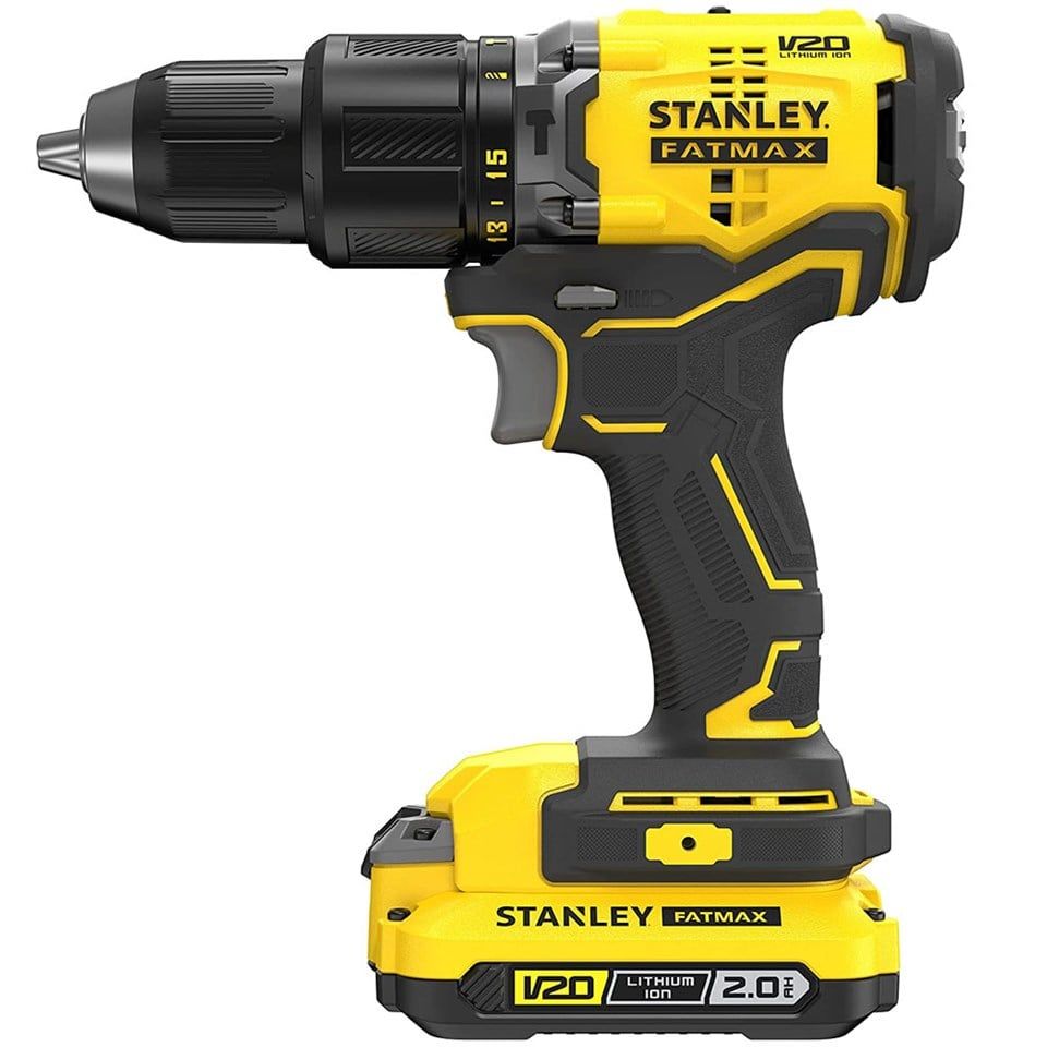 STANLEY SBD715D2K 20V 2.0AH ÇİFT AKÜLÜ KÖMÜRSÜZ DARBELİ MATKAP